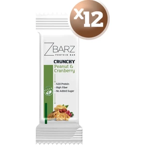 Crunchy Protein Bar Yer Fıstık - Turna Yemişi 35G (12 Adet)