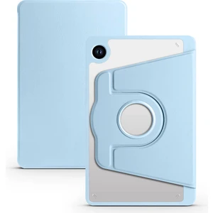 Case 4u Galaxy Tab A9 Plus Kılıf Termik Kalem Bölmeli Dönebilen Standlı Kılıf Mavi