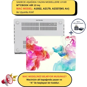 Macbook Air M1 Kılıf 13inç A1932 A2179 A2337 ile Uyumlu Paint01NL