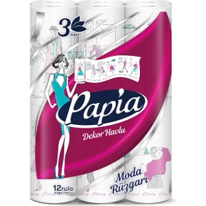 Dekor Kağıt Havlu 12 Rulo
