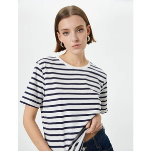 Basic Tişört Kısa Kollu Bisiklet Yaka Pamuklu