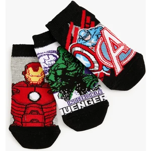 3'lü Marvel Baskılı Çorap Seti Lisanslı