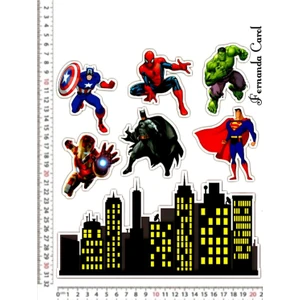 Fatih Sticker Hulk Batman Süperman Motorsiklet Kask Leptop Dolap Sticker Çıkartma