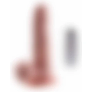 Pridex Medikal 14 cm Titreşimli Vantuzlu Realistik Penis Dildo