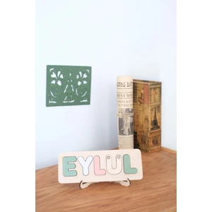 Eğitici Oyuncak Ahşap İsimlik 3-4-5 Harf Soft Çocuk için Montessori Oyuncak Kişiselleştirilmiş Ürün