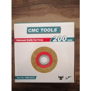 Cmc Tools Dairesel Çelik Tel Fırça 200 mm 1 Adet
