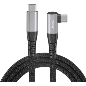 240W Type-C To Type-C Yatay Laptop-Telefon Hızlı Data ve Şarj Kablosu