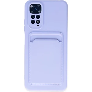 Xiaomi Redmi Note 11 Pro Kılıf Kelvin Kartvizitli Silikon - Lila 300099