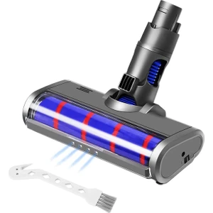 Dyson V6 DC58 DC59 DC61 DC62 DC74 LED Far ile Akülü Elektrikli Süpürge Eki Için Yumuşak Rulo Temizleyici Kafa (Yurt Dışından)