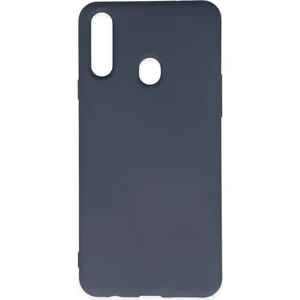 Samsung Galaxy A20S Kılıf Nano Içi Kadife  Silikon - Gri 300099