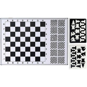 Satranç Tahtası 70X100 cm Egitimli Manyetik Duvara Monte Taşlar DAHİL-PAN602