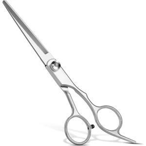 Klasik Titanyum Saç Kesim Makası Düz Uçlu Kuyruklu 6.5 Inç 17CM XLQ515KROM