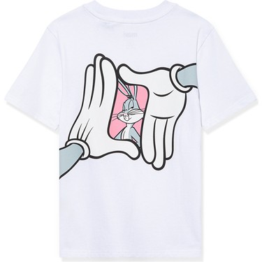 Mavi Bugs Bunny Baskılı Beyaz Tişört 7610160-620 Fiyatı
