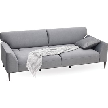 Enza Home Berta Koltuk Takımı, Kadife Dokulu - Gri Fiyatı