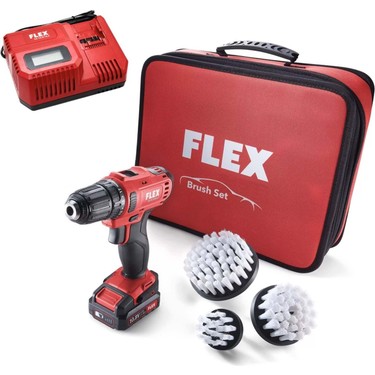 Flex Şarjlı Vidalama ve Detaylı Temizlik Fırça Seti - Dd 2g Fiyatı