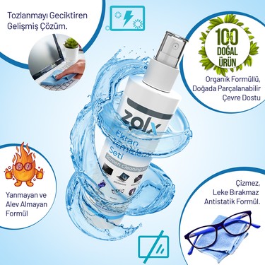 Zolx Ekran Temizleme Seti 250ml (MİKROFİBER BEZ HEDİYE) Tv, Fiyatı