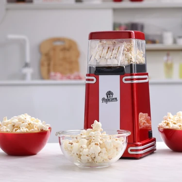 Cookplus Retro Popcorn Makinesi