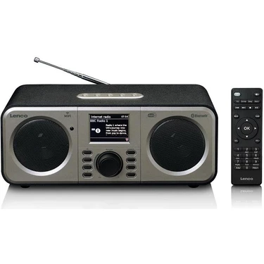 Lenco DIR-141BK Internet Radyo Dab+ Bluetooth Kumanda Spotify Connect