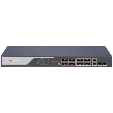 Hıkvısıon 16PORT 225W Full Poe DS-3E0318P-E(C) 10/100 2x Uplınk-2x Sfp Yönetilemez