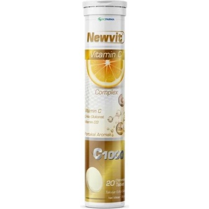Newvit Vitamin C Complex 20 Efervesan Tablet