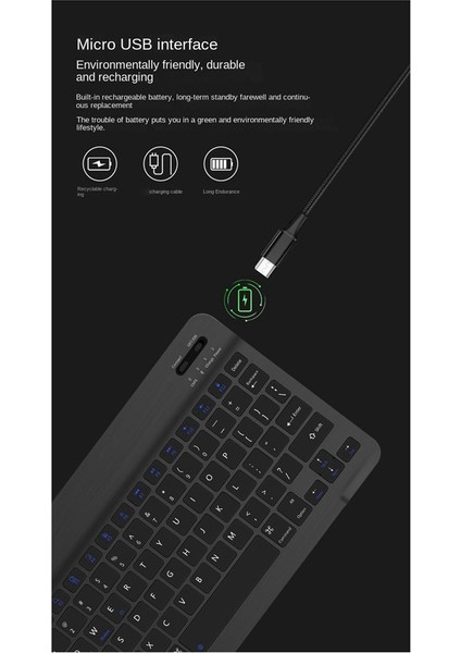 Mini Kablosuz Bluetooth Klavye Telefon Tablet Pc Android C Için Taşınabilir Bluetooth Klavye Fare (Yurt Dışından)