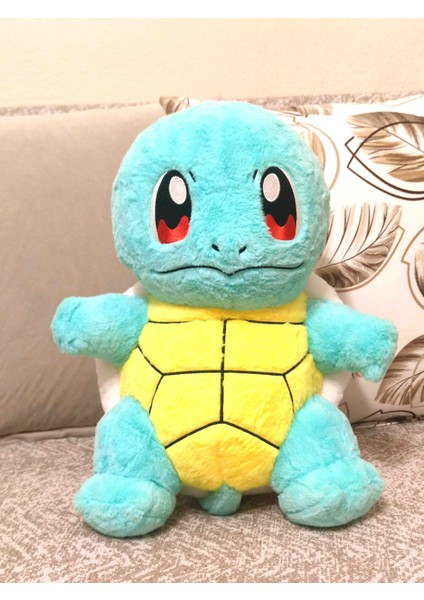 Squirtle 50CM Tüylü Büyük Boy Pokemon Peluş Oyuncak Figür