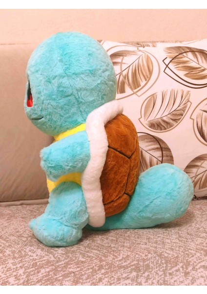 Squirtle 50CM Tüylü Büyük Boy Pokemon Peluş Oyuncak Figür