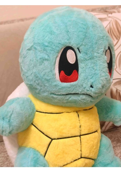 Squirtle 50CM Tüylü Büyük Boy Pokemon Peluş Oyuncak Figür