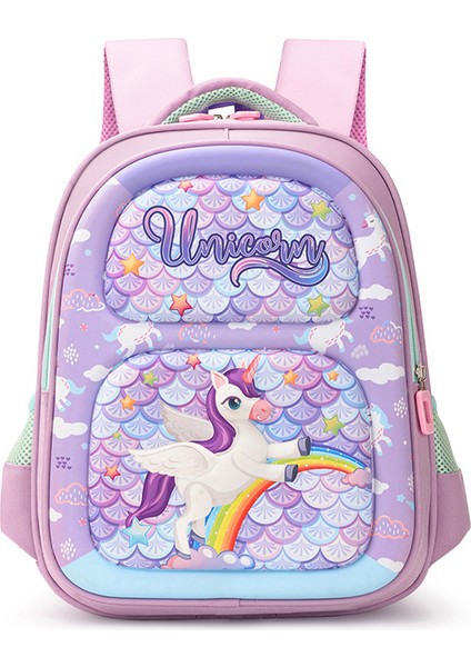 Sevimli Karikatür Büyük Kapasiteli Aşınmaya Dayanıklı Okul Çantası (Yurt Dışından)