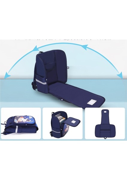 Erkek ve Kız Çizgi Film Aşınmaya Dayanıklı Yük Azaltıcı Büyük Kapasiteli Okul Çantası (Yurt Dışından)