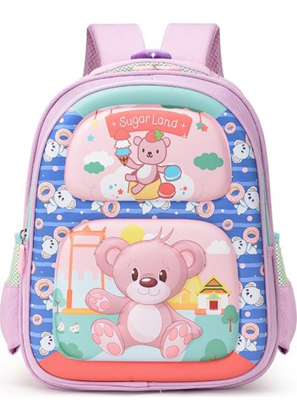 Sevimli Karikatür Büyük Kapasiteli Aşınmaya Dayanıklı Okul Çantası (Yurt Dışından)