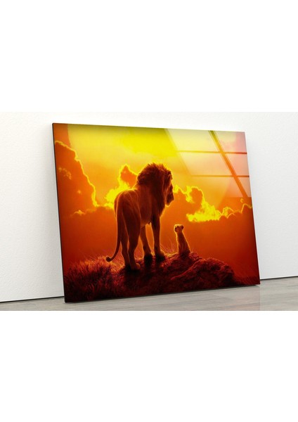 Vahşi Yaşam Temperli Cam Duvar Tablosu fiyatları