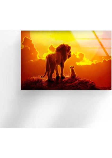 Vahşi Yaşam Temperli Cam Duvar Tablosu fırsatları