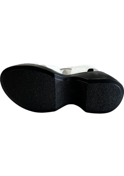 42627 Kadın Deri Yazlık Ayakkabı Beyaz fırsatları