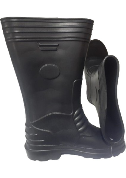 Unisex Siyah Eva Hafif Poli Taban Uzun Yağmur Çizmesi AB210-77 fiyatları