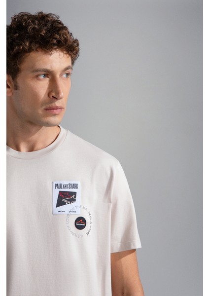 Erkek Pamuklu Regular Fit Yuvarlak Yaka Bej T-Shirt 24411117-029 modelleri