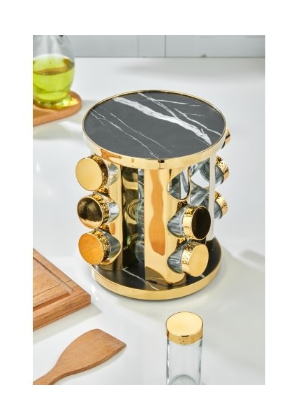 Gold Dönen Baharat Standı 12 Şişeli modelleri