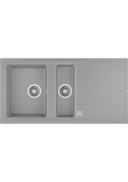 Stone 60 B-Tg Metallıc Gri Tezgahüstü Granit Evye - 115360000