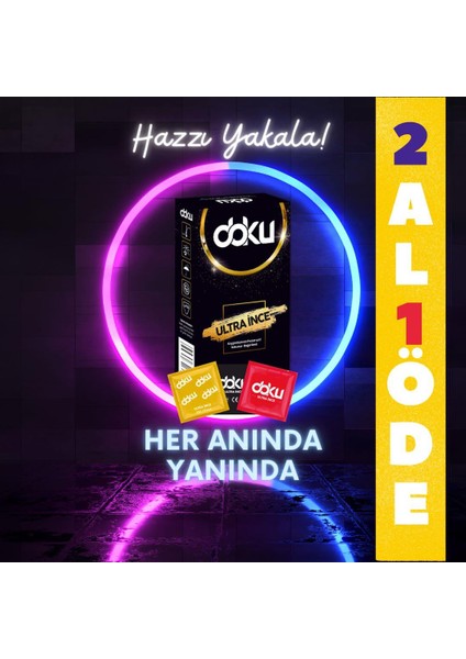 Ultra Ince Prezervatif 24 Adet (2 Al Bir Öde) (2 Al Bir Öde)
