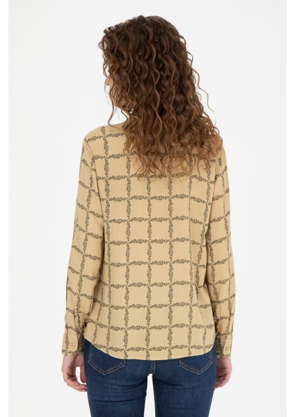 Kadın Kum Gömlek Desenli 50272138-VR085 indirimleri
