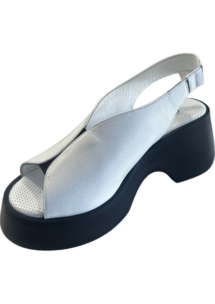 42624 Kadın Deri Yazlık Ayakkabı Beyaz modelleri