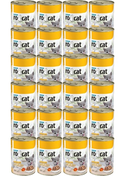 Tavuklu Yetişkin Kedi Konservesi 400 gr x 24 Adet