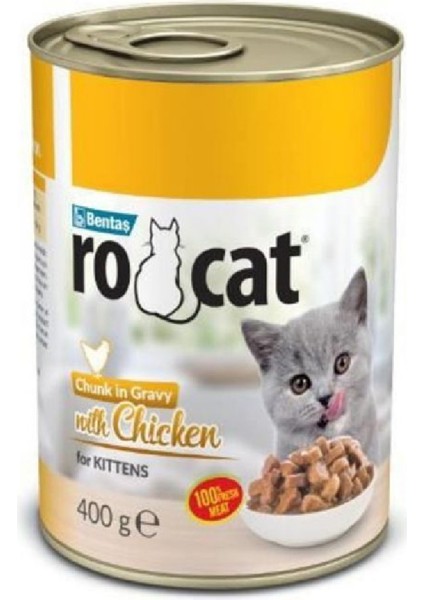 Tavuklu Yetişkin Kedi Konservesi 400 gr x 24 Adet