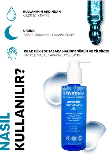 Arındırıcı Yüz Yıkama Jeli Yağlı Akne Eğilimli & Hassas Ciltler İçin 200 ml