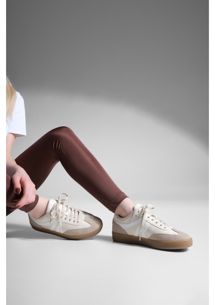 Kadın Sneaker Bağcıklı Düz Taban Spor Ayakkabı Tiyone fiyatları