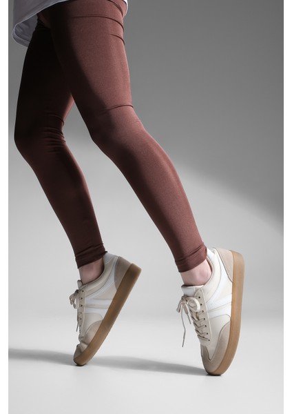 Kadın Sneaker Bağcıklı Düz Taban Spor Ayakkabı Tiyone fırsatları