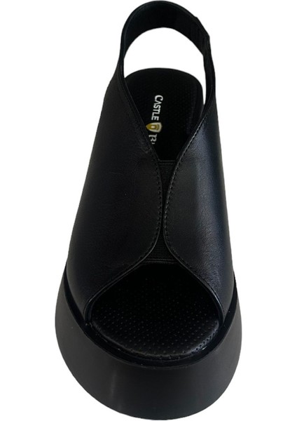 42624 Kadın Deri Yazlık Ayakkabı Siyah fiyatları