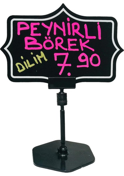 Kırtasiyeavm Ayaklı Etiket Tutucu ve Yıldız Şekilli Yaz/sil Tutar Etiketi 10'lu Paket fiyatları