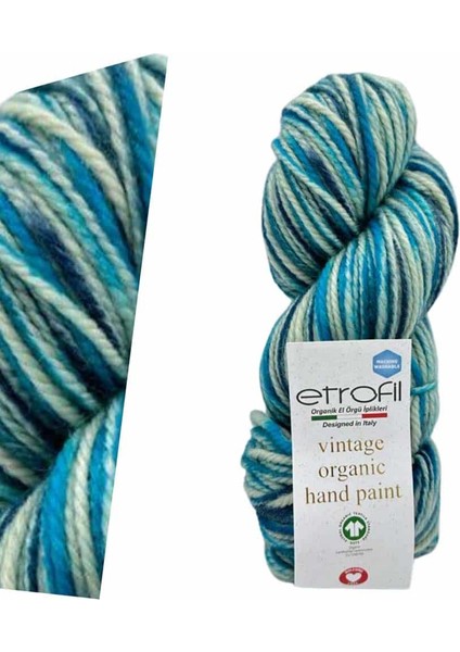Vintage Organic Hand Paint Rose Hıll SE714