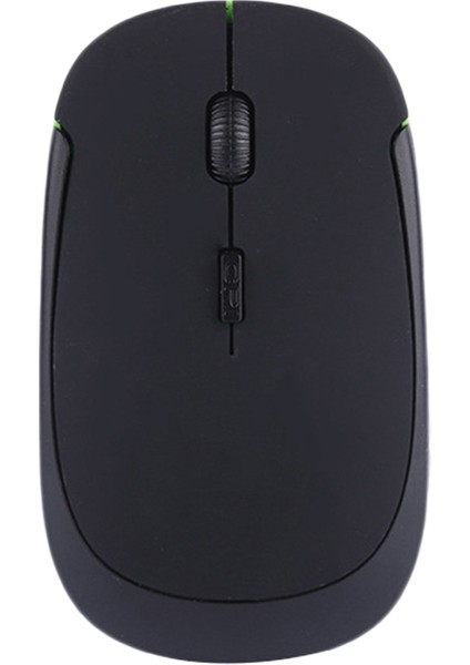 Kablosuz Fare, Mini Taşınabilir Fotoelektrik Sessiz 2.4g Oyunlar ve Ofis Için Ultra Ince Fare (Siyah) (Yurt Dışından)